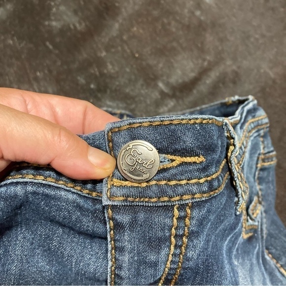 Earl Jeans mid rise boot cut flare denims Vintage 90s Y2K fashion size 9 GUC - Picture 12 of 14